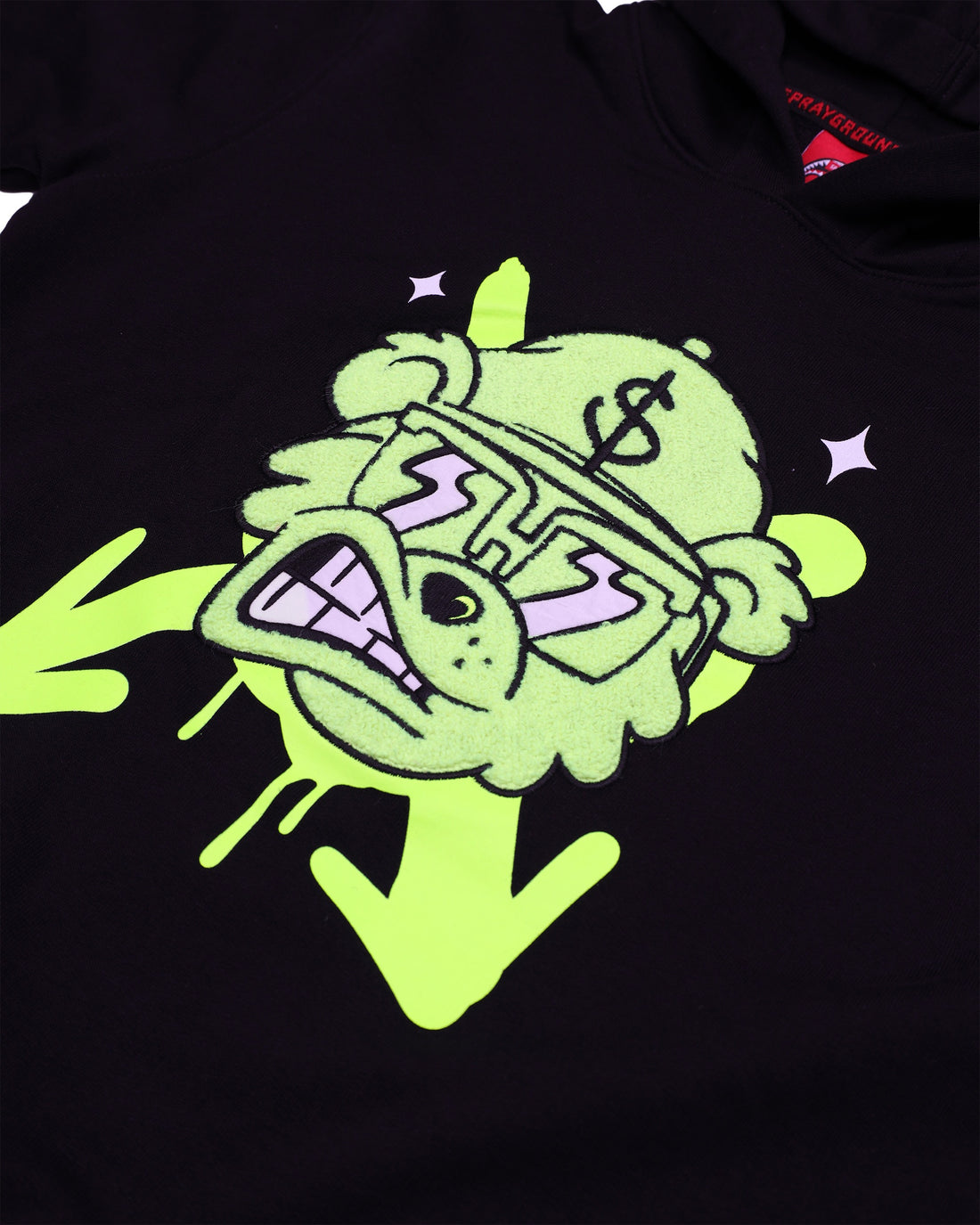 GRAFFITI BEAR REGULAR HOODIE BLK