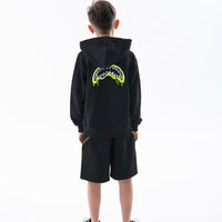 GRAFFITI BEAR REGULAR HOODIE BLK