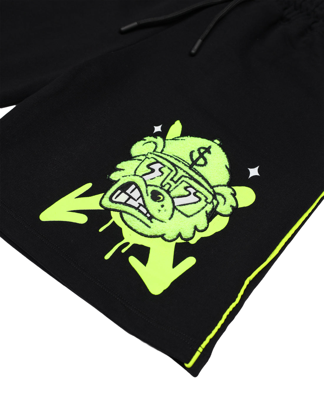 GRAFFITI BEAR SHORTS BLK
