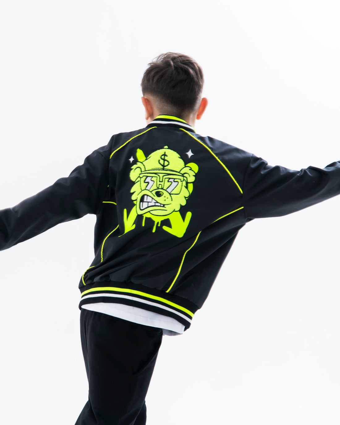 GRAFFITI BEAR JACKET BLK