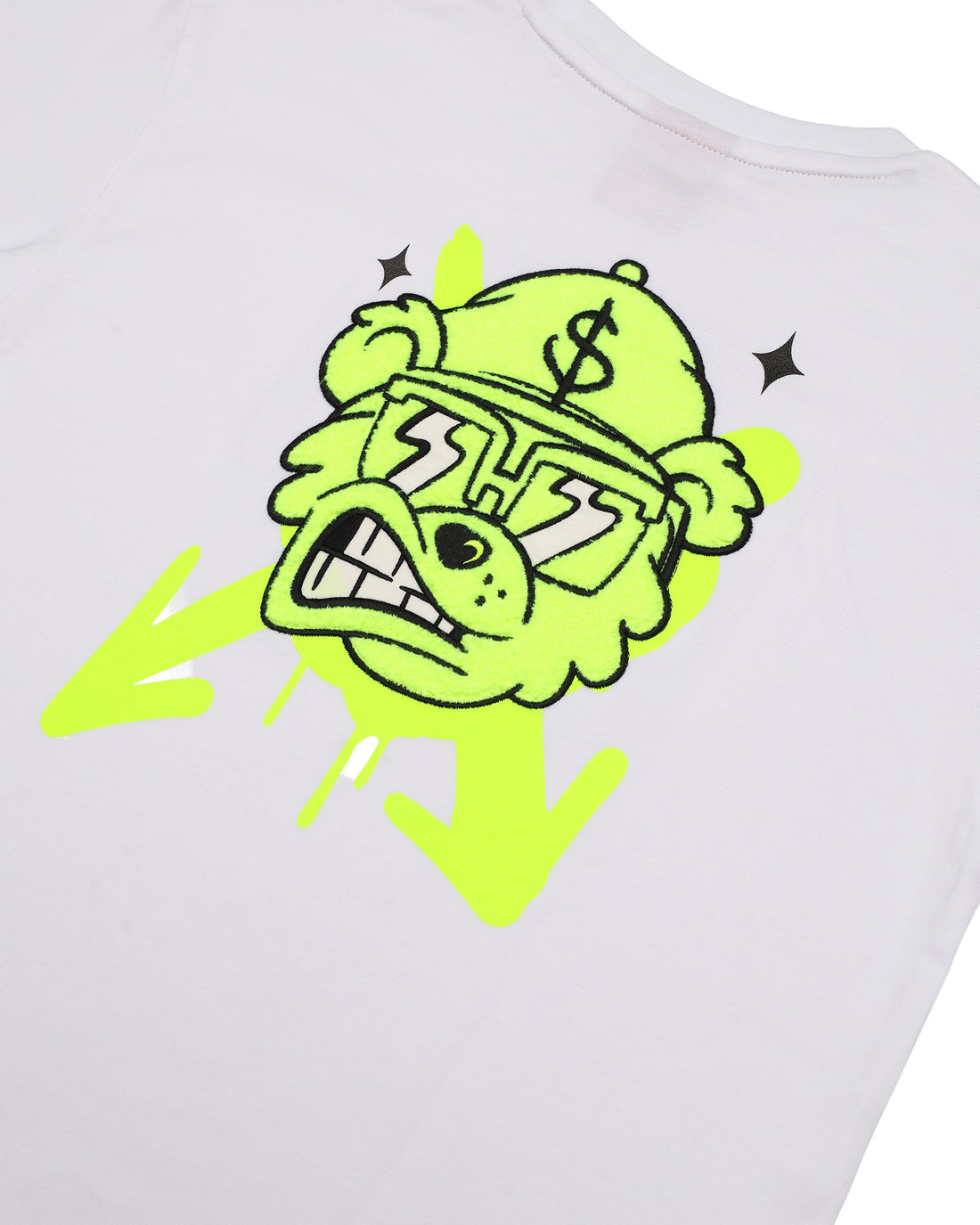 GRAFFITI BEAR OVER T-SHIRT WHT