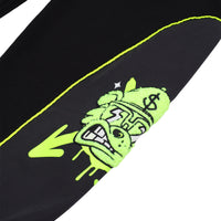 GRAFFITI BEAR BAGGY PANTS BLK