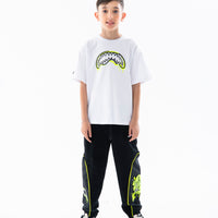 GRAFFITI BEAR BAGGY PANTS BLK