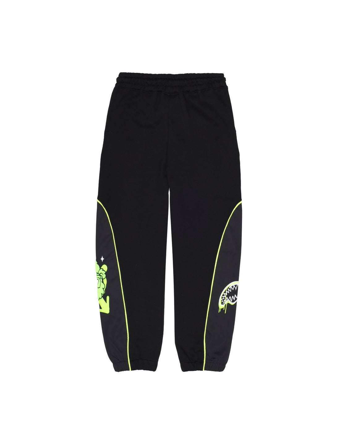 GRAFFITI BEAR BAGGY PANTS BLK