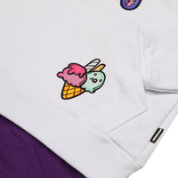 GIRLY GRAFFITI WHITE OVER HOODIE