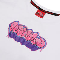 GIRLY GRAFFITI WHITE T-SHIRT