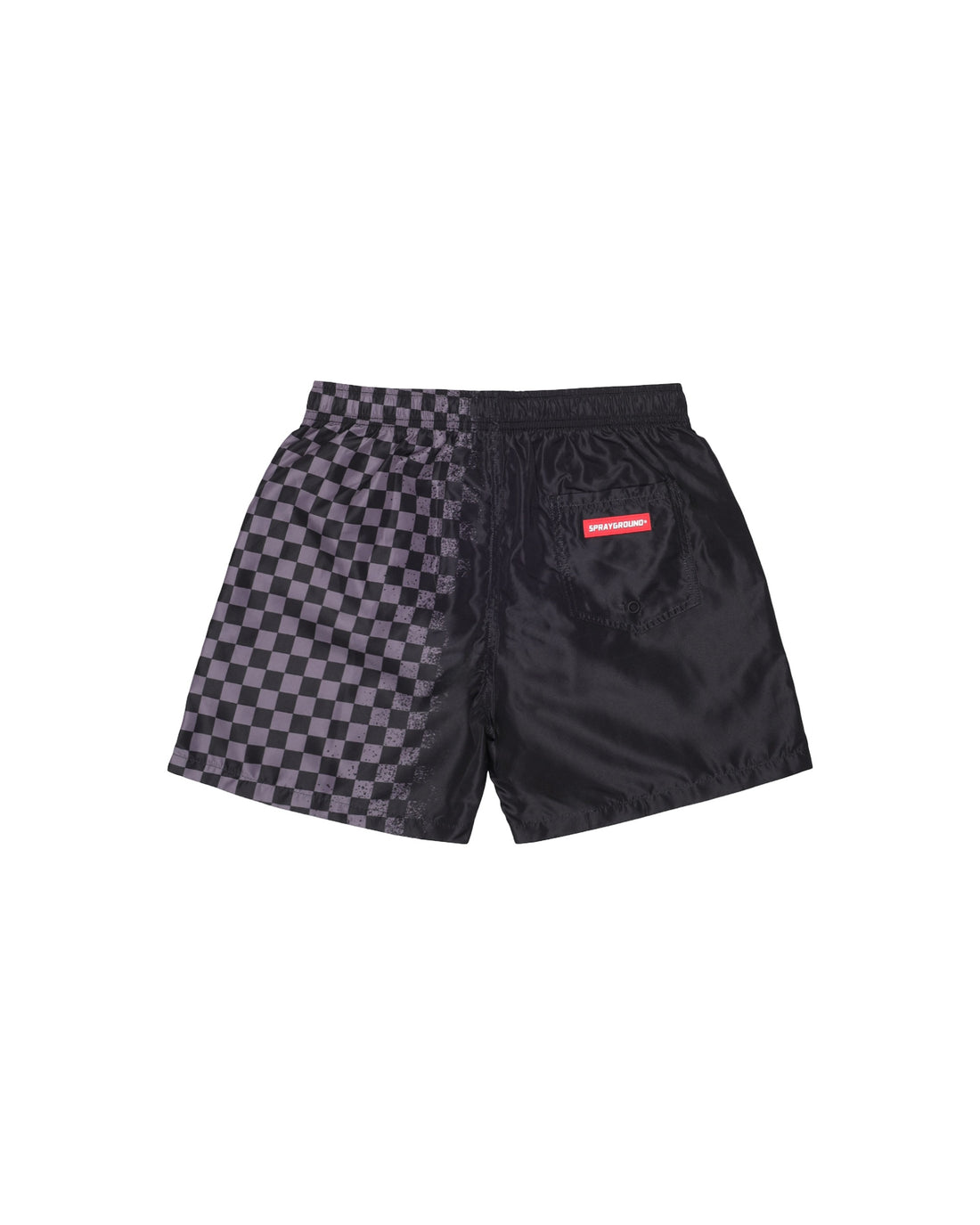 SPRAY SHARK IN PARIS GREY SWIM TRUNKS BLK