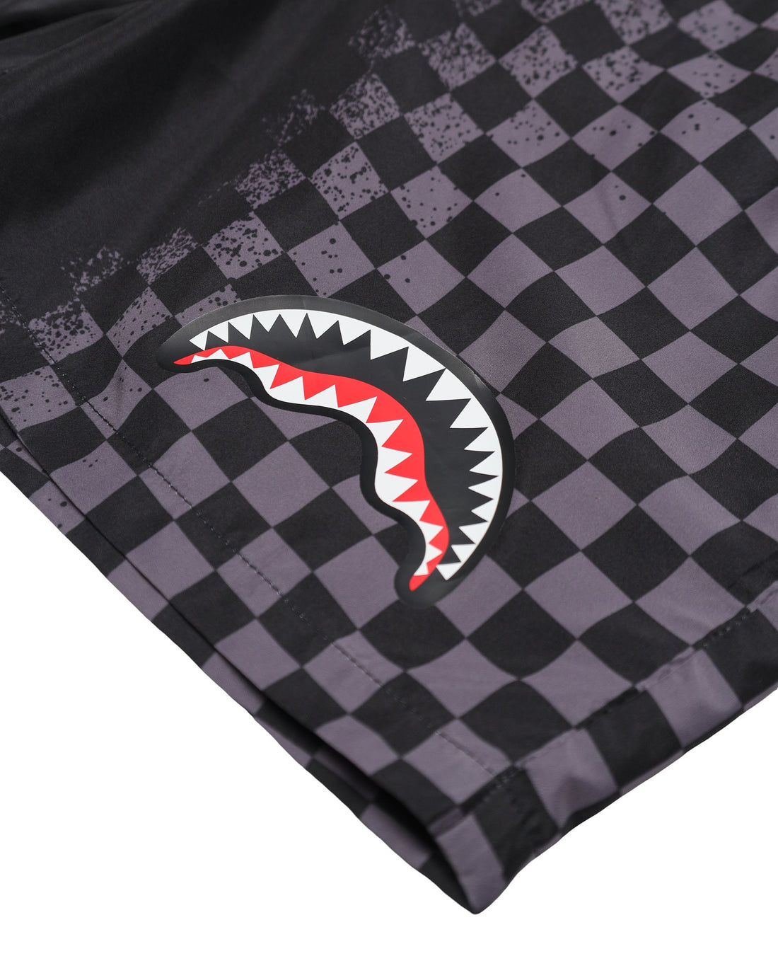 SPRAY SHARK IN PARIS GREY SWIM TRUNKS BLK