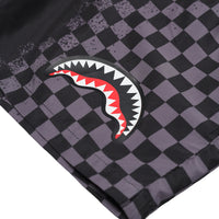 SPRAY SHARK IN PARIS GREY SWIM TRUNKS BLK