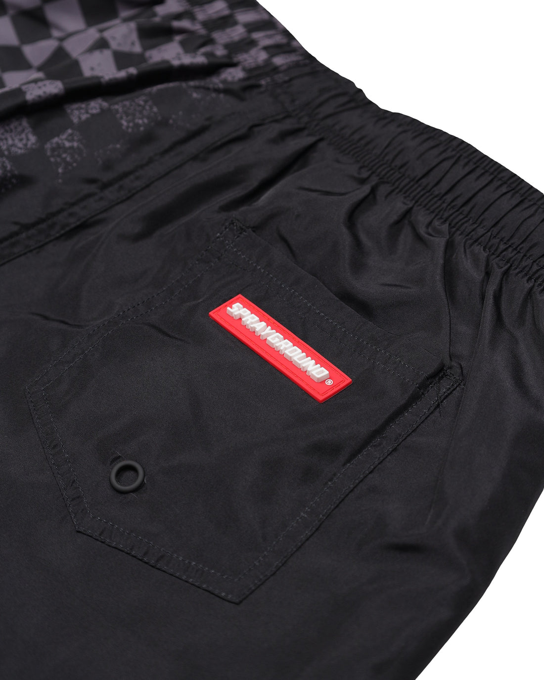 SPRAY SHARK IN PARIS GREY SWIM TRUNKS BLK