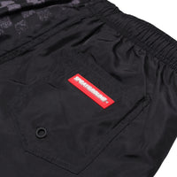 SPRAY SHARK IN PARIS GREY SWIM TRUNKS BLK