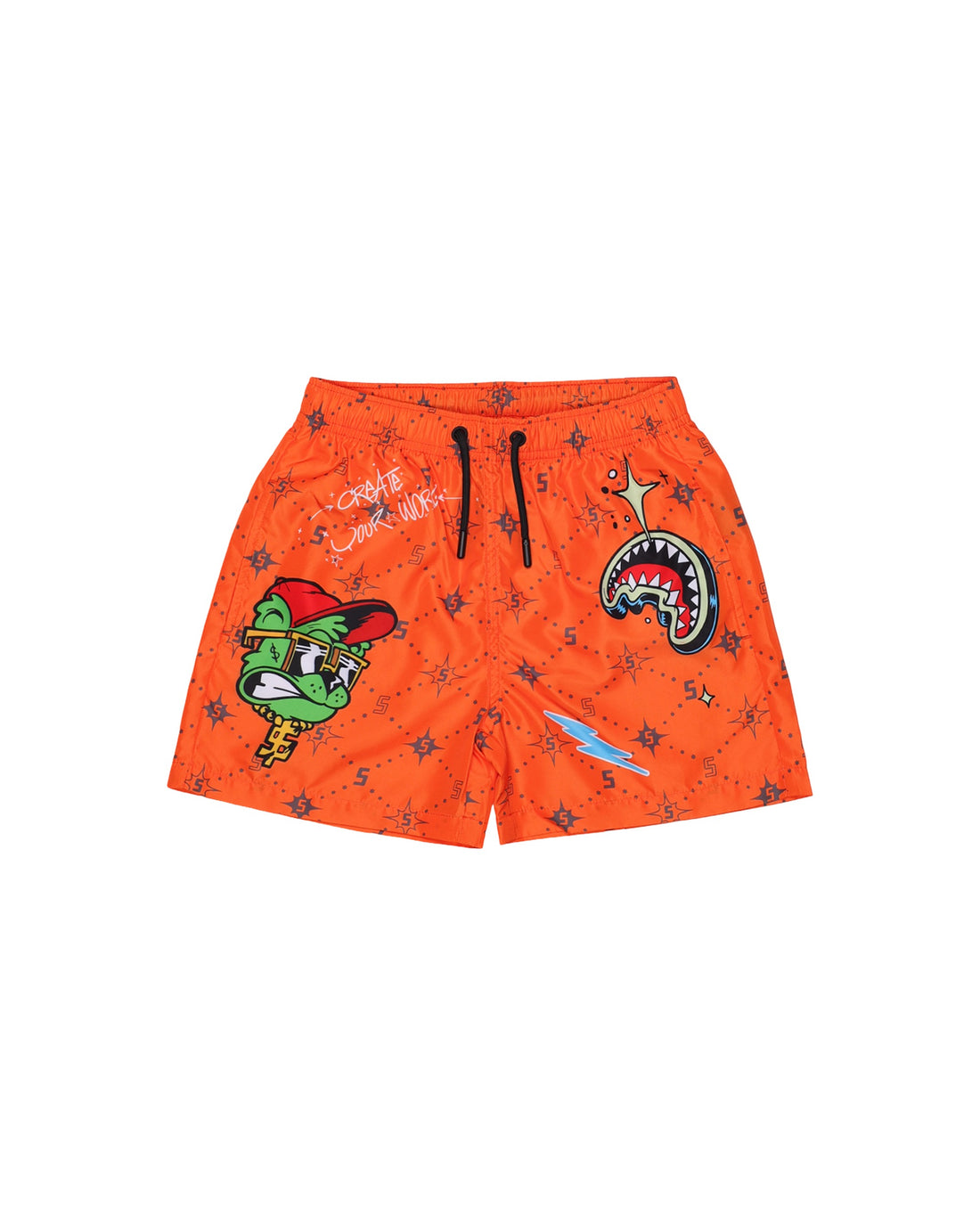 CREATE YOUR WORLD SWIM TRUNKS ORANGE