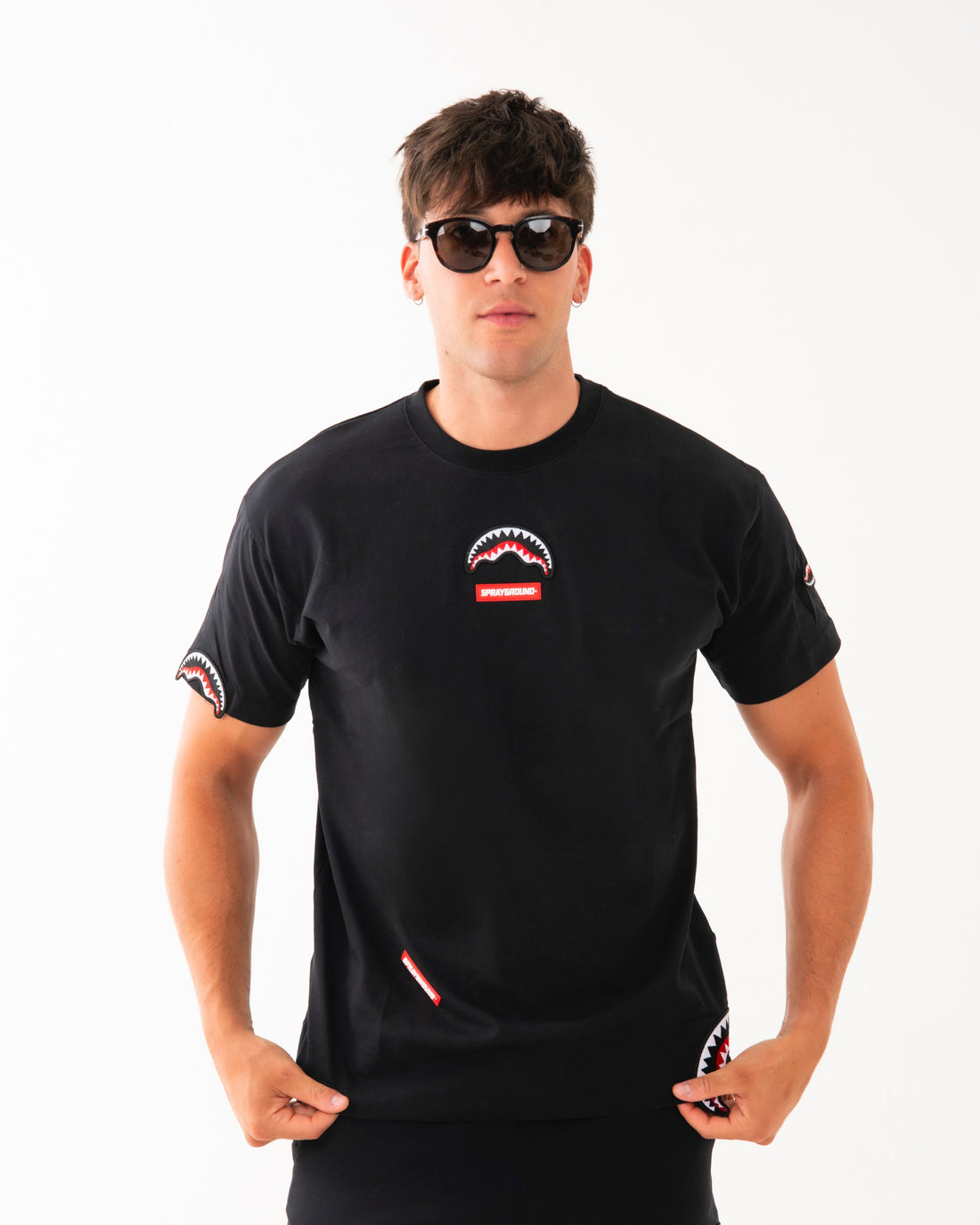 SHARKPATCHES NEW REGULAR T-SHIRT BLK