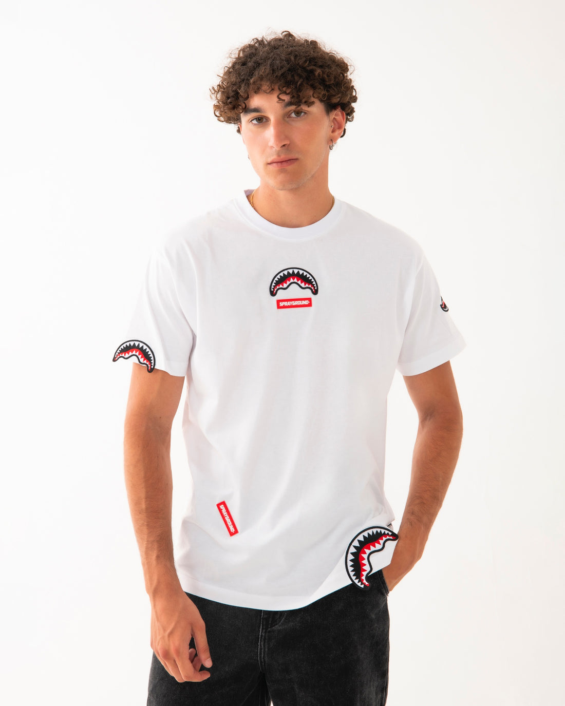 SHARKPATCHES NEW REGULAR T-SHIRT WHT