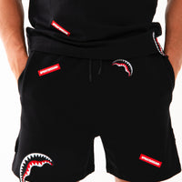 SHARKPATCHES SHORTS BLK