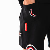 SHARKPATCHES SHORTS BLK