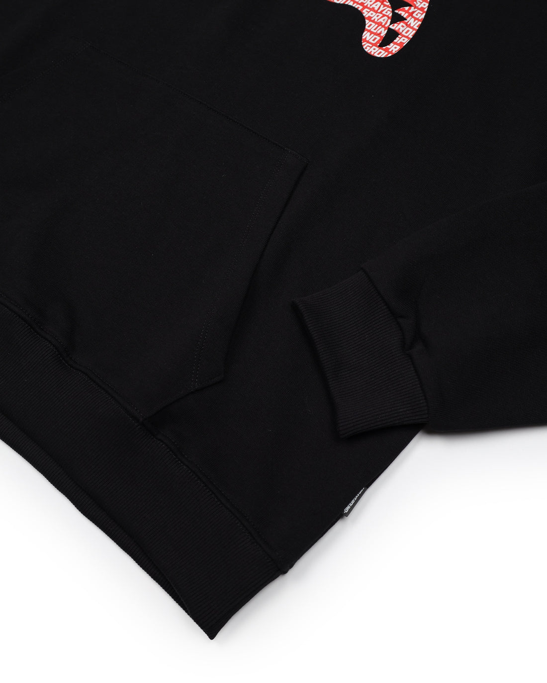 LOGO MOUTH CORE COMFY HOODIE BLK