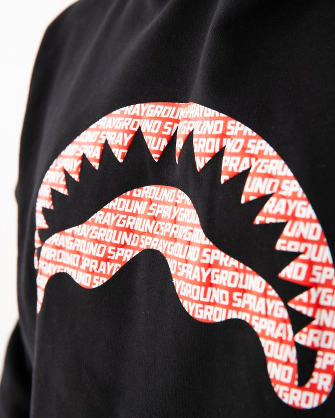 LOGO MOUTH CORE COMFY HOODIE BLK