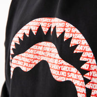 LOGO MOUTH CORE COMFY HOODIE BLK