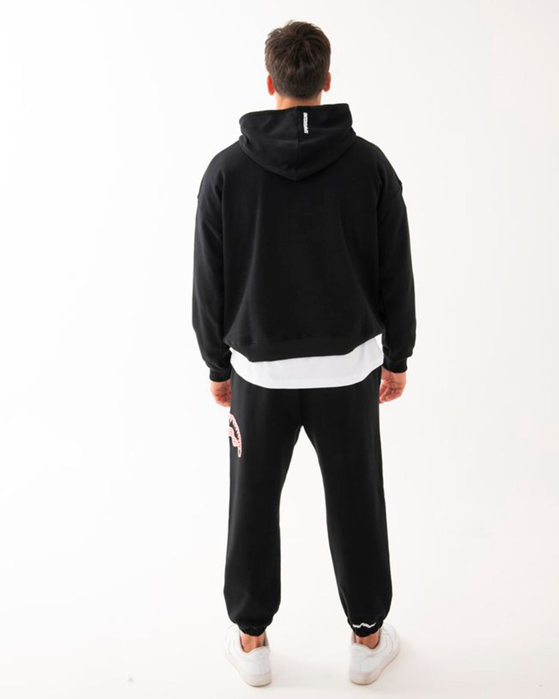 LOGO MOUTH CORE COMFY HOODIE BLK