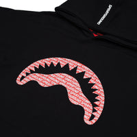 LOGO MOUTH CORE COMFY HOODIE BLK