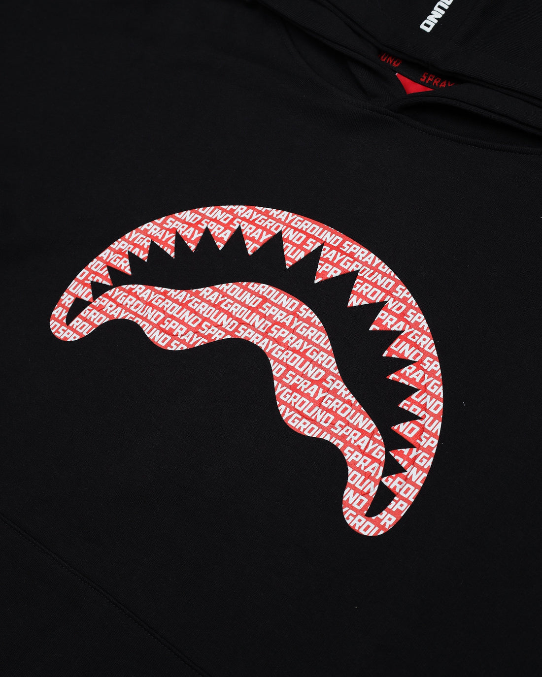 LOGO MOUTH CORE COMFY HOODIE BLK