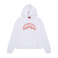 LOGO MOUTH CORE COMFY HOODIE WHT