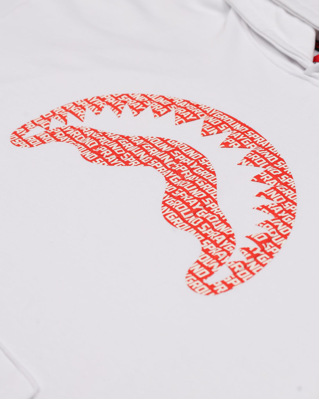 LOGO MOUTH CORE COMFY HOODIE WHT