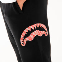 LOGO MOUTH CORE PANTS BLK