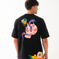 WTF SKULL VOER T-SHIRT BLK