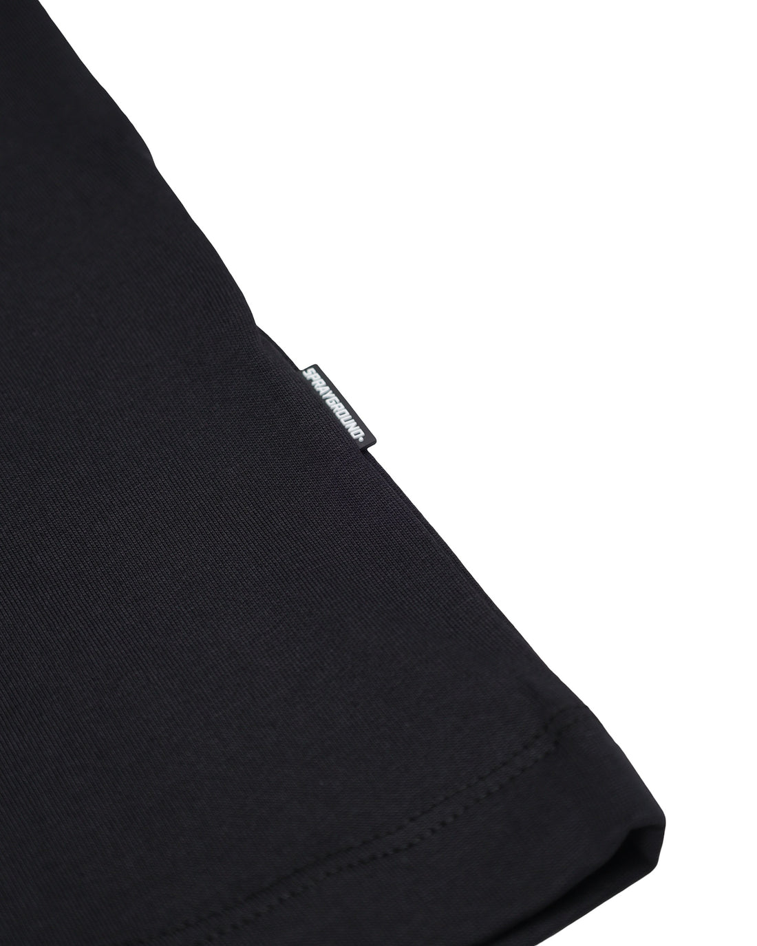 SCRIBBLE EMBROIDERY SHARK REG T-SHIRT BLK