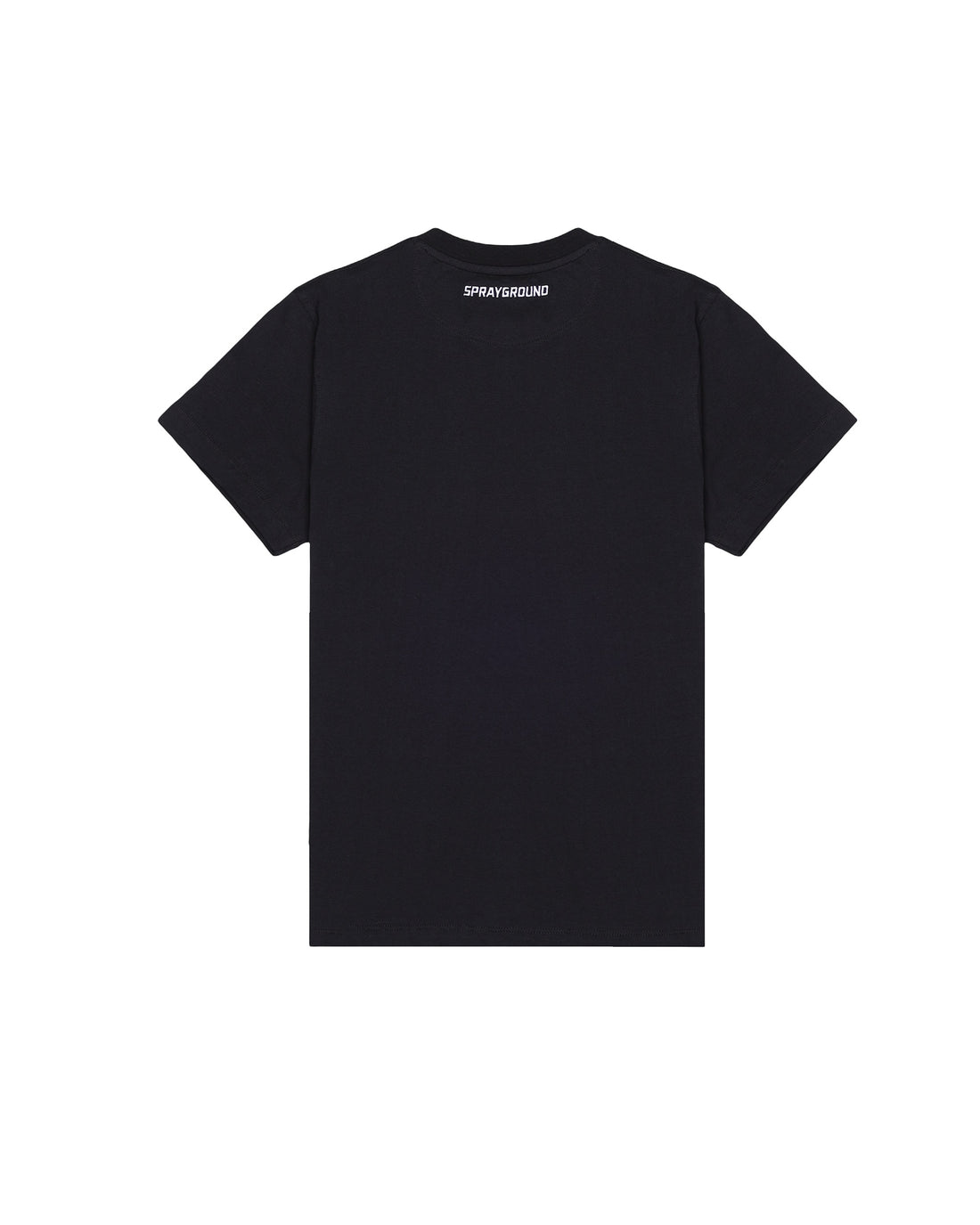 SCRIBBLE EMBROIDERY SHARK REG T-SHIRT BLK