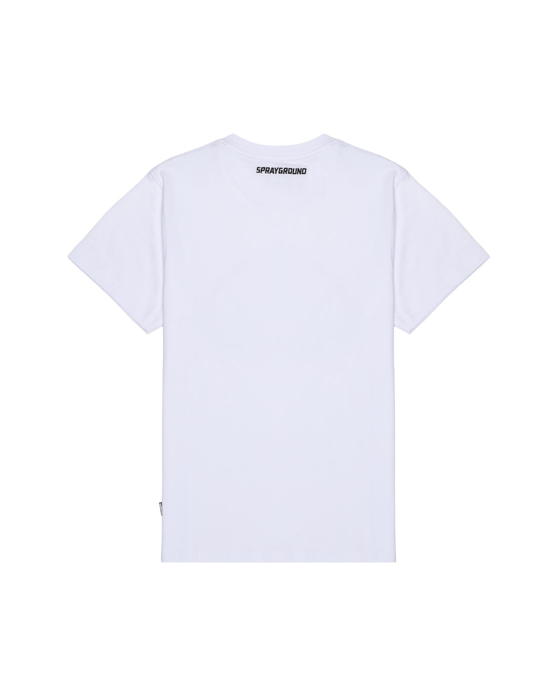 SCRIBBLE EMBROIDERY SHARK REG T-SHIRT WHT