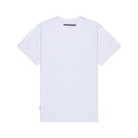SCRIBBLE EMBROIDERY SHARK REG T-SHIRT WHT