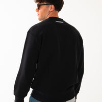 SCRIBBLE EMBROIDERY SHARK CREW BLK