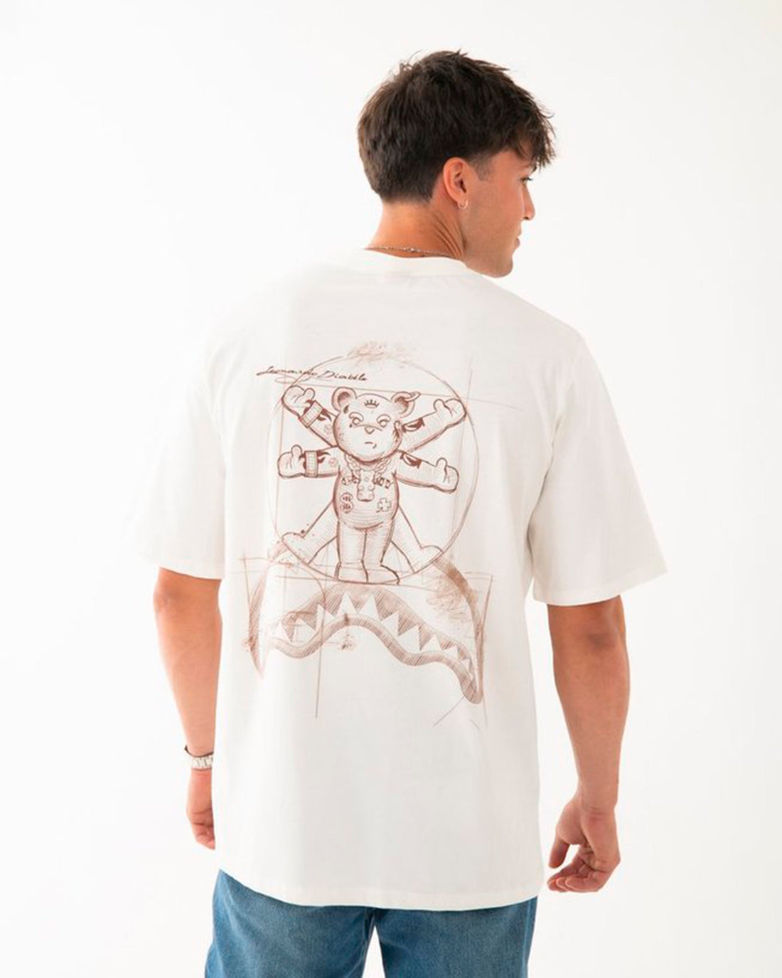 DIABLO BEAR RENAISSANCE OVER T-SHIRT IVORY
