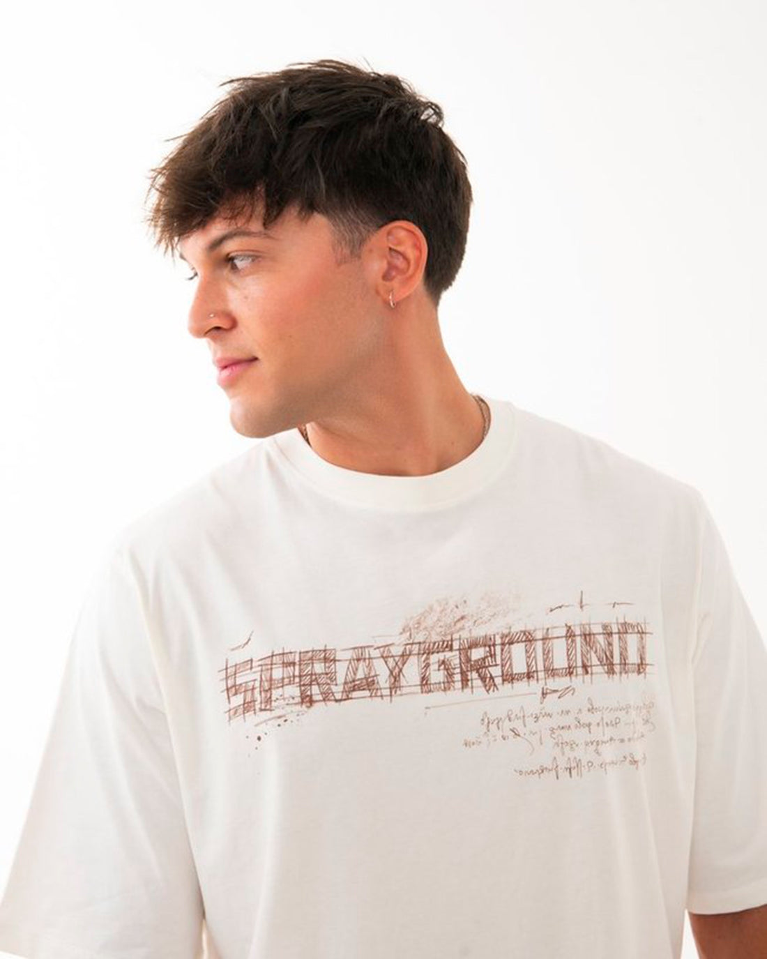 DIABLO BEAR RENAISSANCE OVER T-SHIRT IVORY