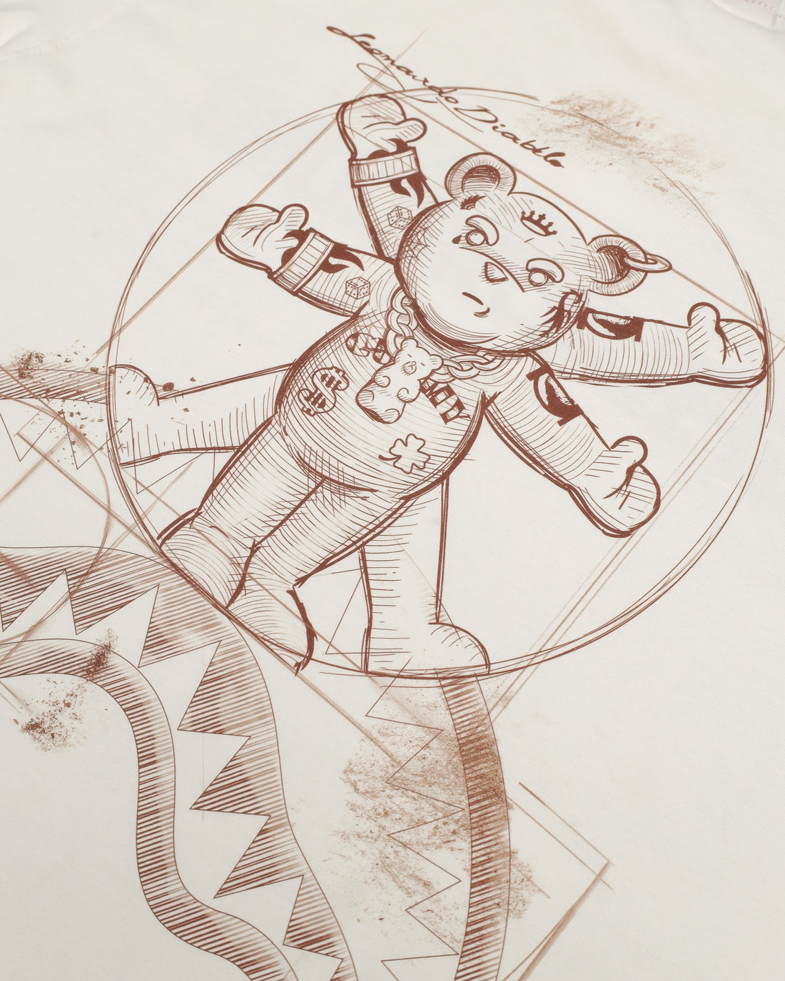 DIABLO BEAR RENAISSANCE OVER T-SHIRT IVORY