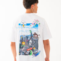 CHARACTER INVASION T-SHIRT WHT