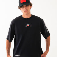 BE A SHARK BOXY T-SHIRT  BLK