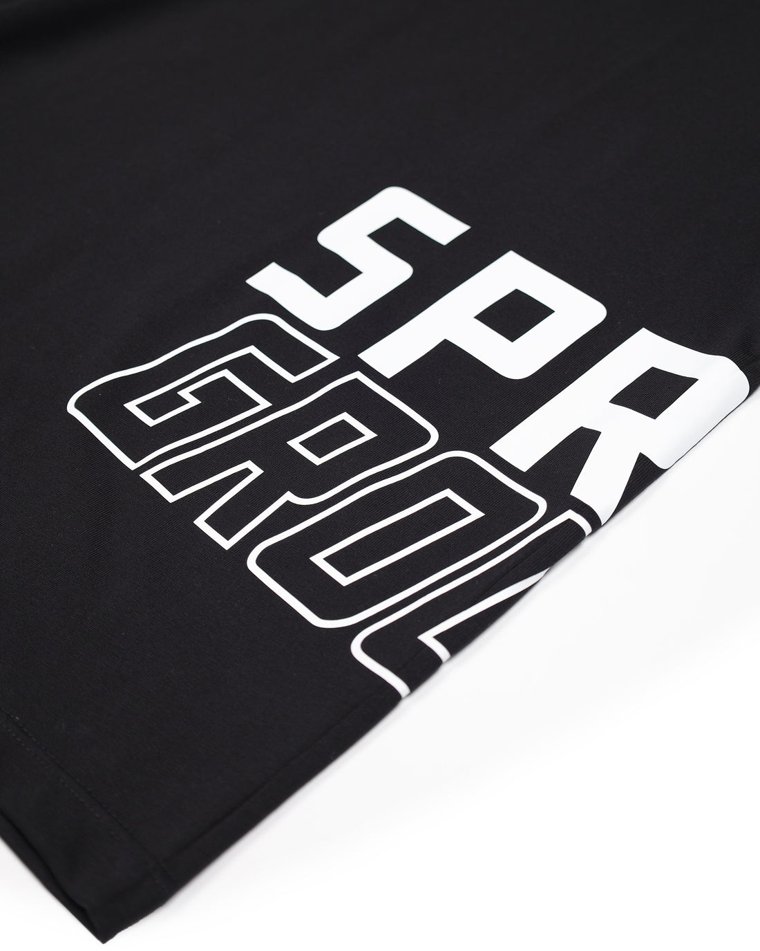 SIDE GRAPHIC BOXY T-SHIRT BLK