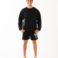SIDE GRAPHIC SHORTS BLK
