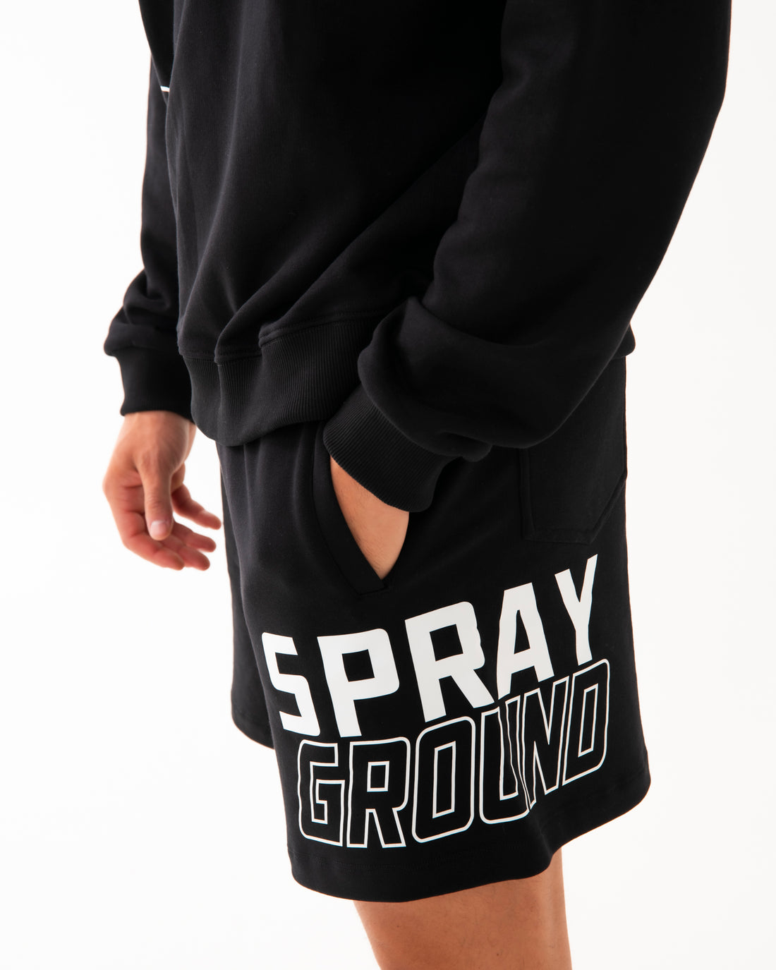 SIDE GRAPHIC SHORTS BLK