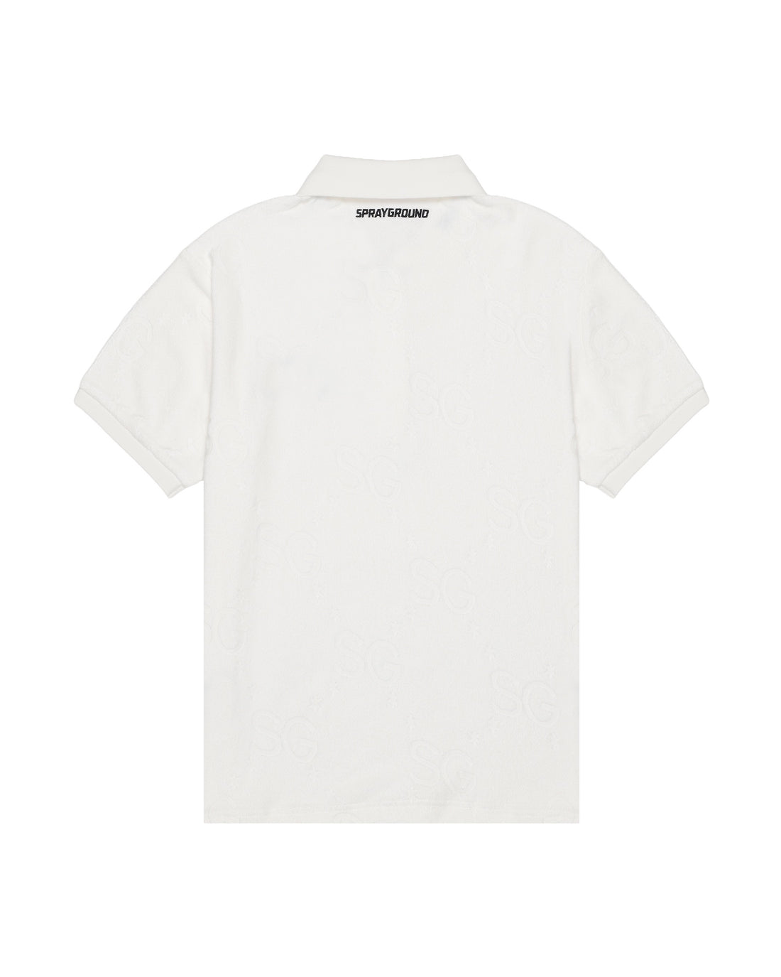 SG JAQUARD POLO SHIRT WHT