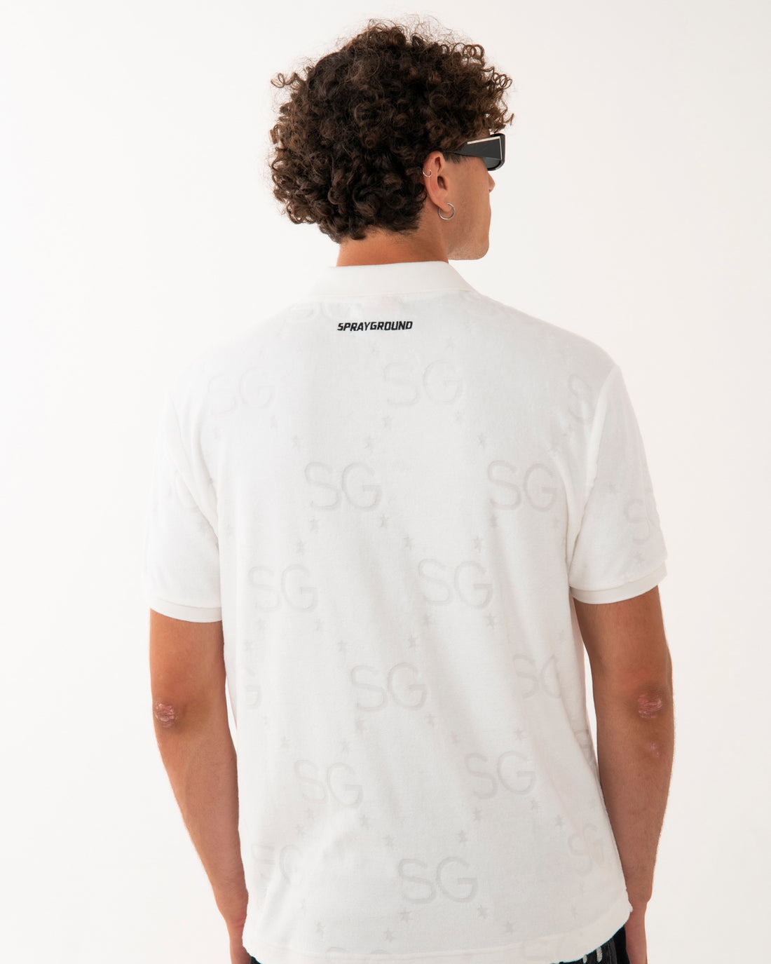 SG JAQUARD POLO SHIRT WHT