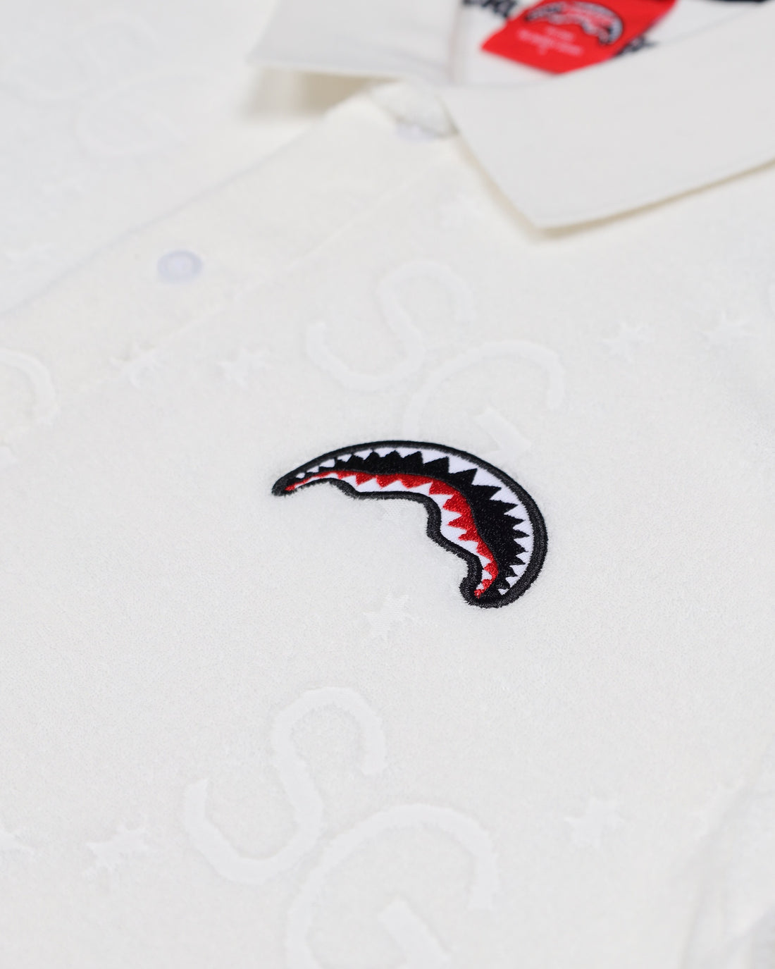 SG JAQUARD POLO SHIRT WHT