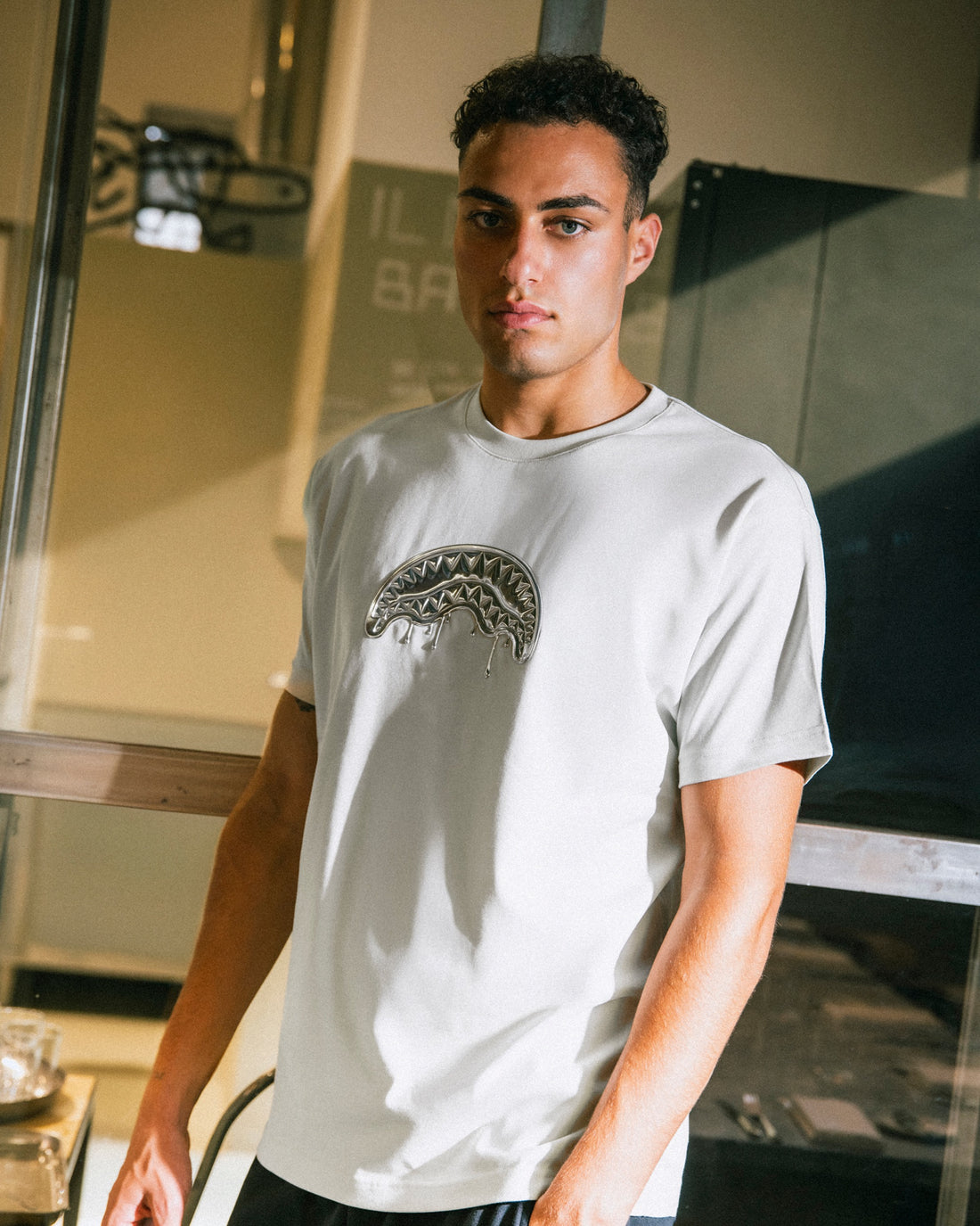 MELTED IRON NEW REGULAR T-SHIRT ICE