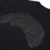 STONE WASHED MELTED SHARK NEW REG T-SHIRT BLK