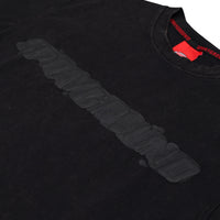 STONE WASHED MELTED SHARK NEW REG T-SHIRT BLK