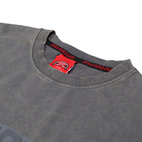 STONE WASHED MELTED SHARK REG T-SHIRT GREY